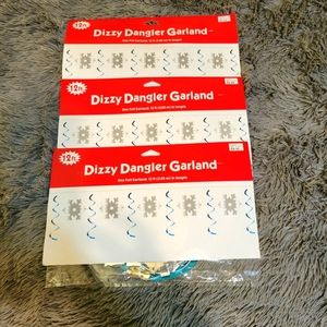 Dizzy Dangler Foil Garland, 3 packs.